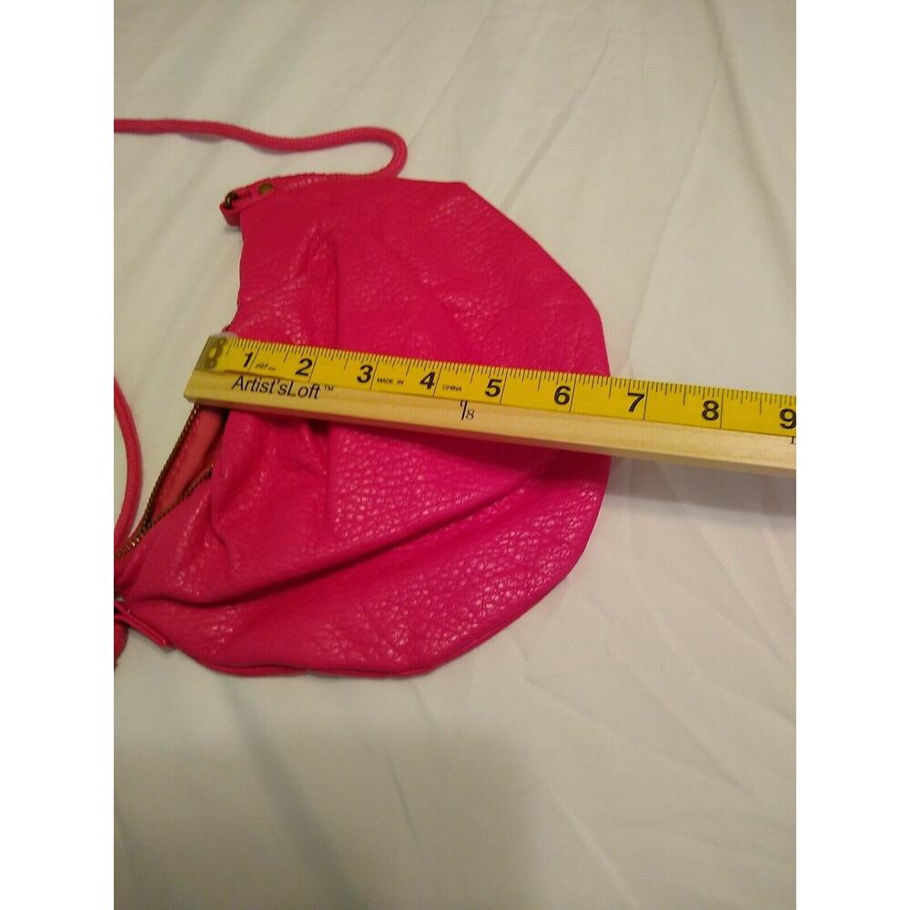 Pink faux Leather Shoulder Bag Purse CROSSBODY SPRING. Fun - Picture 8 of 9